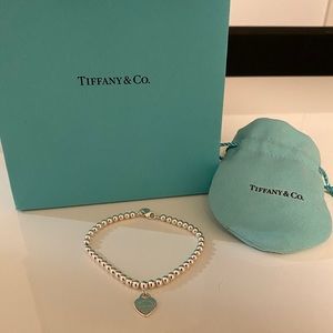 Return to Tiffany Mini Heart Tag Silver Bracelet